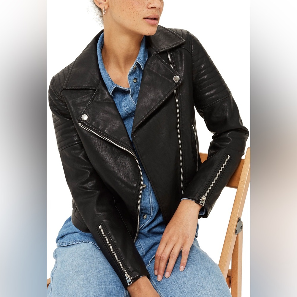 Topshop Rosa Biker Jacket